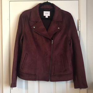 NWOT Old Navy faux suede moto jacket